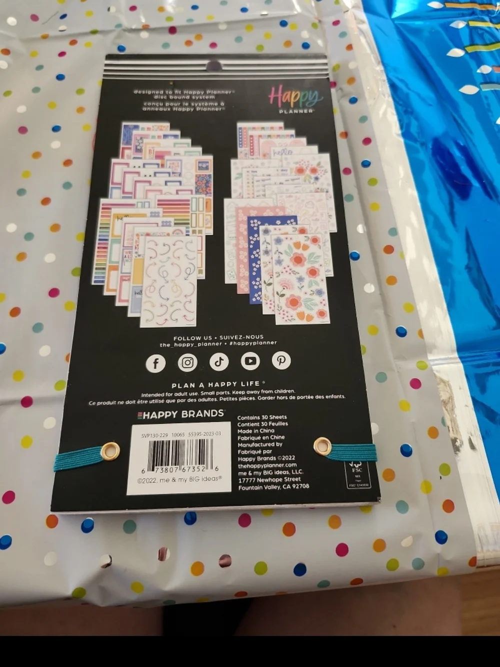 Happy Planner 30 Sheet Value Sticker Pack, Mail Call, 893 Stickers Total